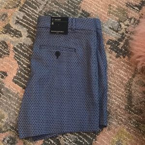 Blue and white shorts